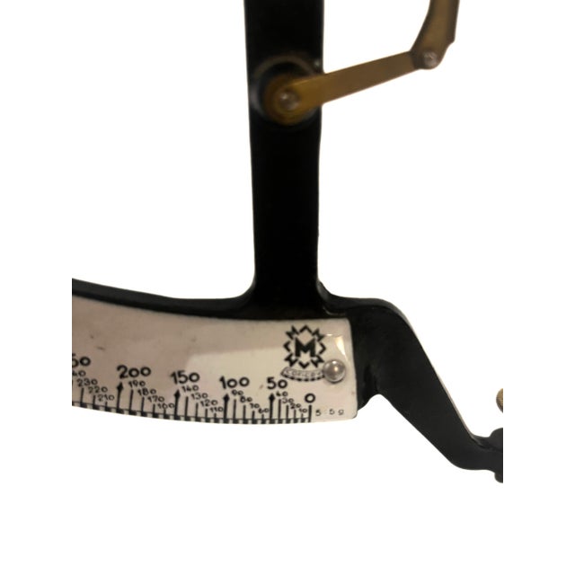 Vintage Letter Scale in Cast Iron and Brass from M Concave, Sweden For Sale - Image 4 of 5