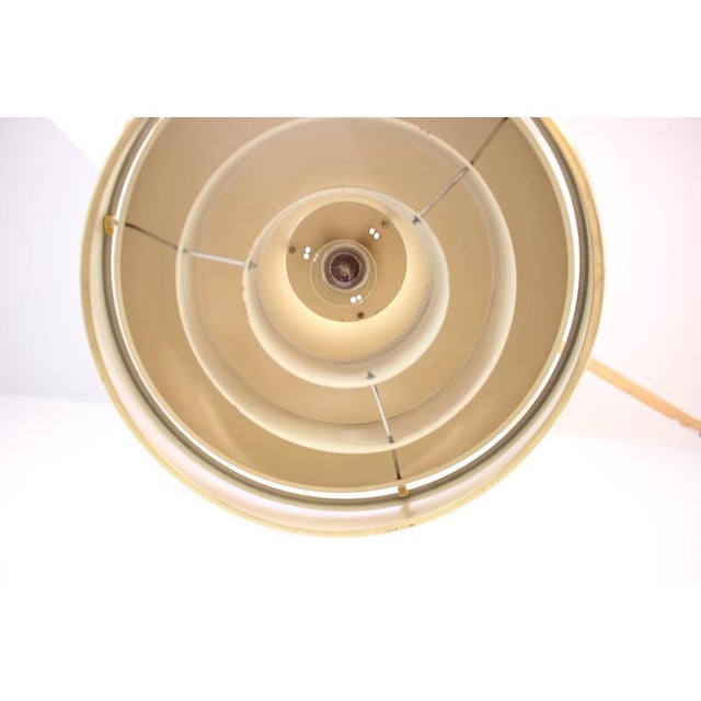 Metal Mid-Century Modern European Space Age Brass and Metal Pendant Lamp, 1970s For Sale - Image 7 of 13