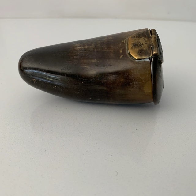 Scottish Snuff mull or box from the 19th century made from a sheep's horn. Make an instant collection with the many other...