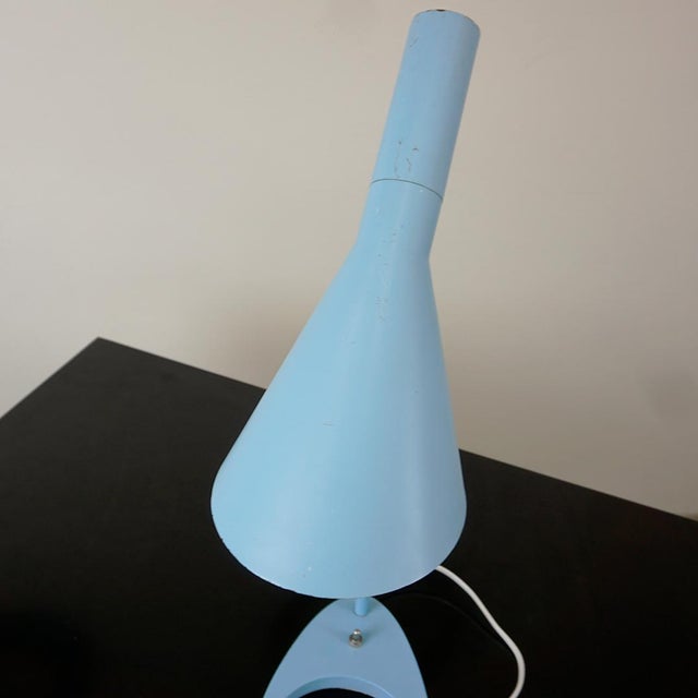 Blue AJ Table Lamp from Louis Poulsen, Denmark, 1960s For Sale - Image 15 of 17