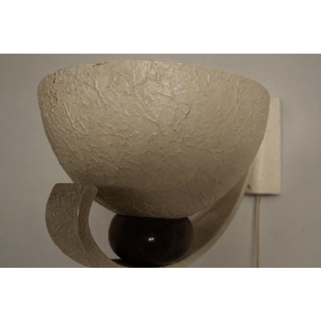 Wood Mid-Century French Sculptural Wall Uplighters, 1950, Set of 2 For Sale - Image 7 of 16