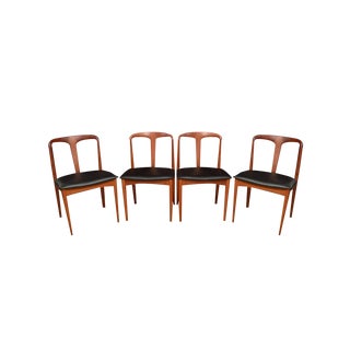 Juliane Chairs attributed to Johannes Andersen for Uldum Møbelfabrik, Denmark, 1960s, Set of 4 For Sale