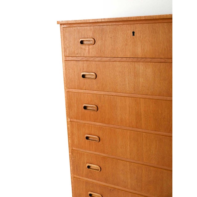 Vintage Scandinavian Oak Chest of Drawers, 1960s For Sale - Image 6 of 8