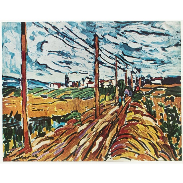 French 1950s After Maurice De Vlaminck "The Road", Full-Color Print For Sale - Image 3 of 7