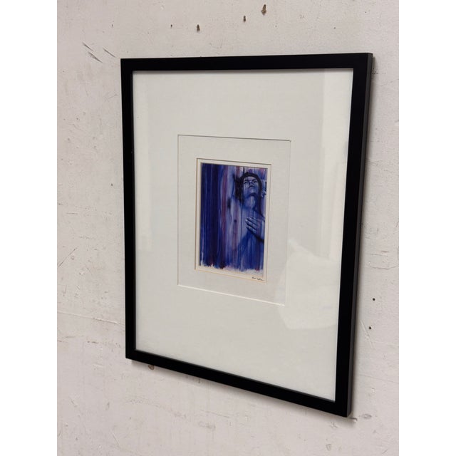 Design Plus Gallery presents a Signed Print Titled "Boy With Vertical Lines" from René Capone. A figural composition...