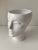 So trendy vintage contemporary modern blanc de chine white ceramic planter Sophisticated features of a man's face No...