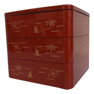 Vintage Lacquerware Jubako Box, Japan, 1970s