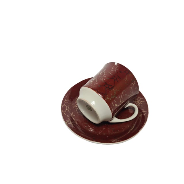 Vintage Polish Cup and Saucer from Wałbrzych Pottery, 1970s, Set of 2 For Sale - Image 10 of 13