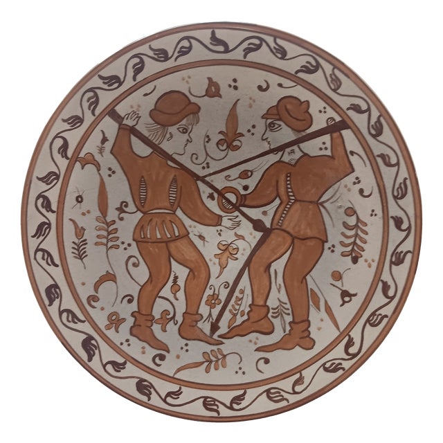 Wall Ceramic Plate in Gothic Style from Paterna Maiolica d'Art, 1970s For Sale