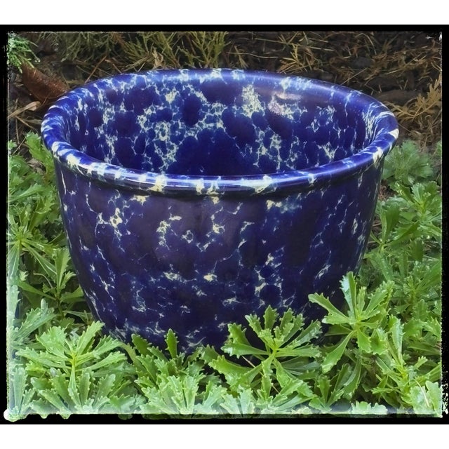 Ceramic Stoneware Garden Planter by Bennington Potters (1992) For Sale - Image 7 of 7