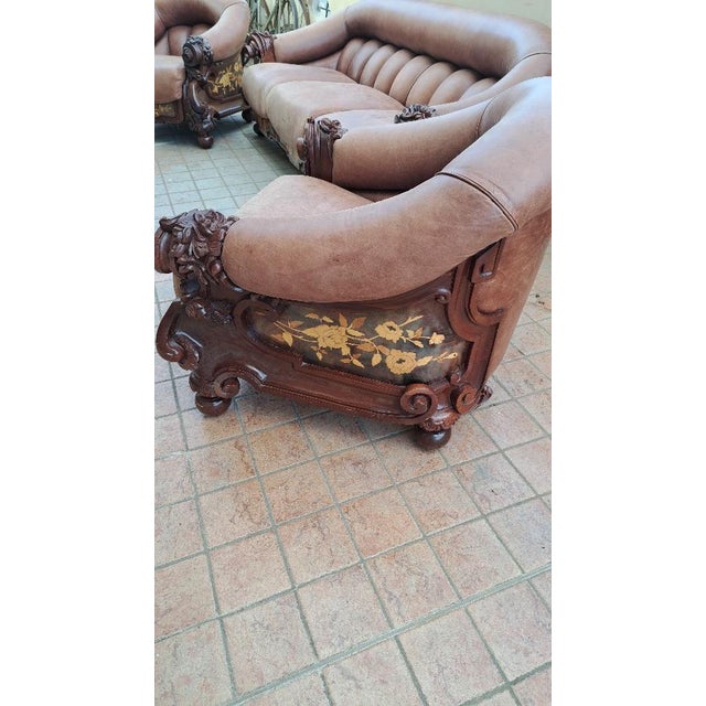 Vintage Italian Living Room Set, 1970s, Set of 3 For Sale - Image 5 of 7