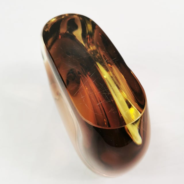 Vintage Art Glass Ashtray by Miloslav Klinger, Czechoslovakia, 1960s For Sale - Image 12 of 14