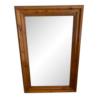 Vintage Solid Wood Mirror For Sale
