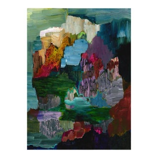 Contemporary Abstract Acrylic on Hahnemühle Paper Painting "P17.2024" by Antony Densham For Sale