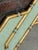 Pistachio 1980s Palm Beach Regency Octagonal Parcel Gilt Newly Painted Pistachio Green Faux Bamboo Wall Mirror For Sale - Image 8 of 12