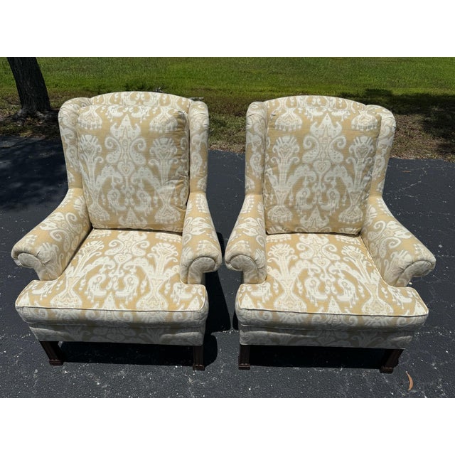 Hickory Chair Furniture Company The Hickory Chair Marlborough Leg Lounge Chairs For Sale - Image 4 of 11