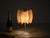 Beige Tulip Cocoon Table Lamp with Brass Base attributed to Castiglioni for Hille, Italy, 1960s For Sale - Image 3 of 13