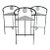 Post Modern Memphis Era Grey Cerused Bar Stools For Sale