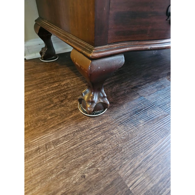 Antique 1950s Maddox Chippendale Mahogany Secretary Desk For Sale - Image 10 of 12