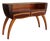 Sculptural Walnut Console Table For Sale