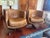Flamant Swivel Chairs in Cognac Leather, 1970s, Set of 2 For Sale - Image 9 of 9