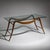 Elegant coffee table by Italian architect and designer Melchiorre Bega, dating from the 1940s. The gracefully curved...