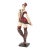 Josepha Standing Woman in a Red Dress Resin Sculpture For Sale