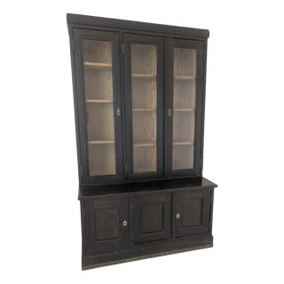 Art Nouveau Glazed Display Cabinet in Wood, 1930s For Sale
