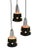 Very nice and completely original condition -containing cascade hanging lamp with 3 light sources. Immediately from the...