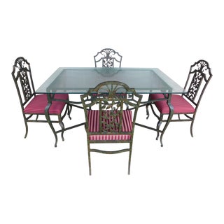 Vintage & New Wrought Iron Dining Sets | Chairish