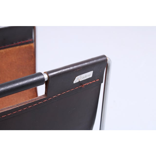Dadime Leather Magazine Holder by Brabantia, 1970s For Sale - Image 10 of 14