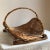 Early 20th Century Antique Wood-Framed Flower Gathering Basket For Sale - Image 5 of 13