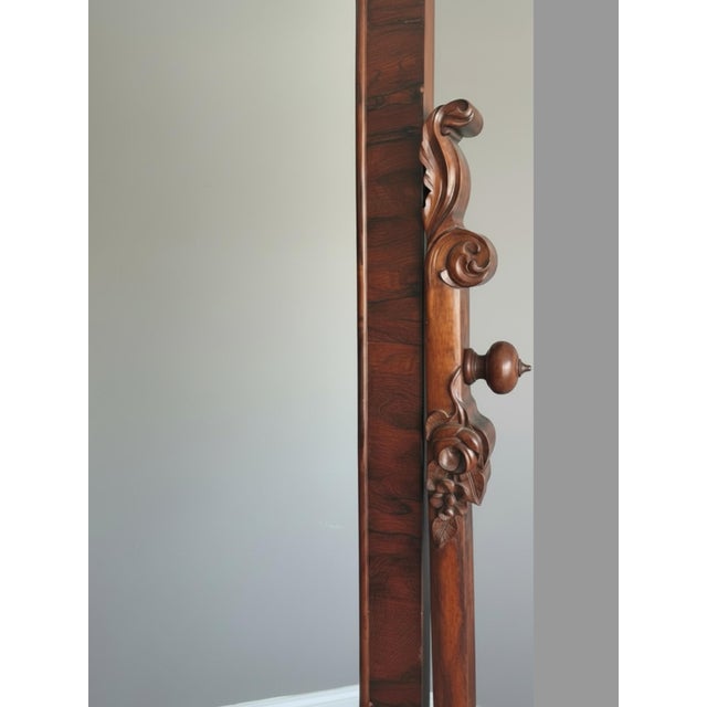 Late 19th Century Antique Victorian Rosewood Marble Top Ladies Dresser With Mirror For Sale - Image 5 of 11