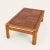 Wood 1980s Mid-Century Oak Coffee Table With Checkered Parquet Top For Sale - Image 7 of 10