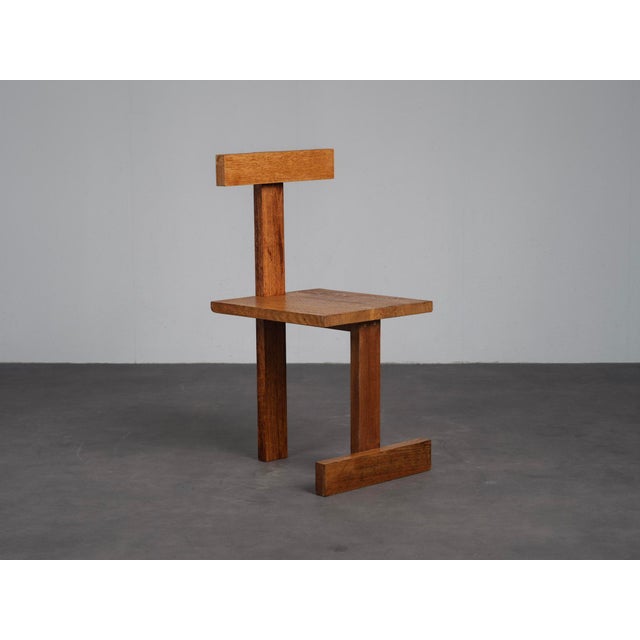 Vintage T-Back Chairs in Oak, 1960s, Set of 2 For Sale - Image 4 of 11
