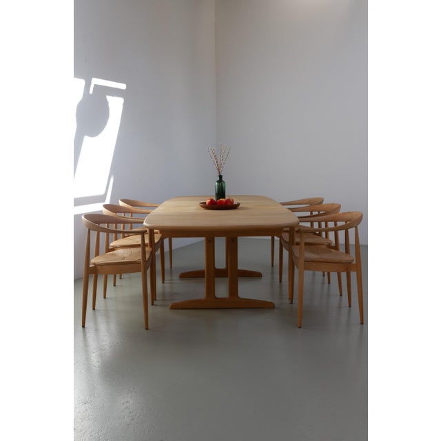 Danish Modern Oak Extendable Dining Table by Gangsø Møbler, 1970s For Sale - Image 4 of 18