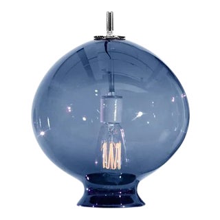 Juno Pendant Light from the Versuvius Collection in Steel Blue For Sale