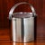 Silver Mid 20th Century Danish Modern Ice Bucket Stelton Stainless Steel Lidded Handle For Sale - Image 8 of 11