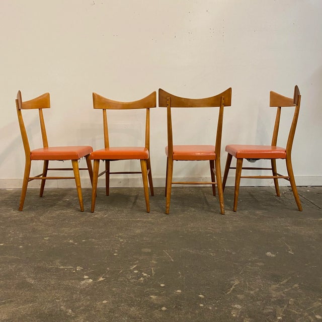 1950s Paul McCobb Planner Group Dining Table and Chairs with One Leaf - 6 Pieces For Sale In Cleveland - Image 6 of 13