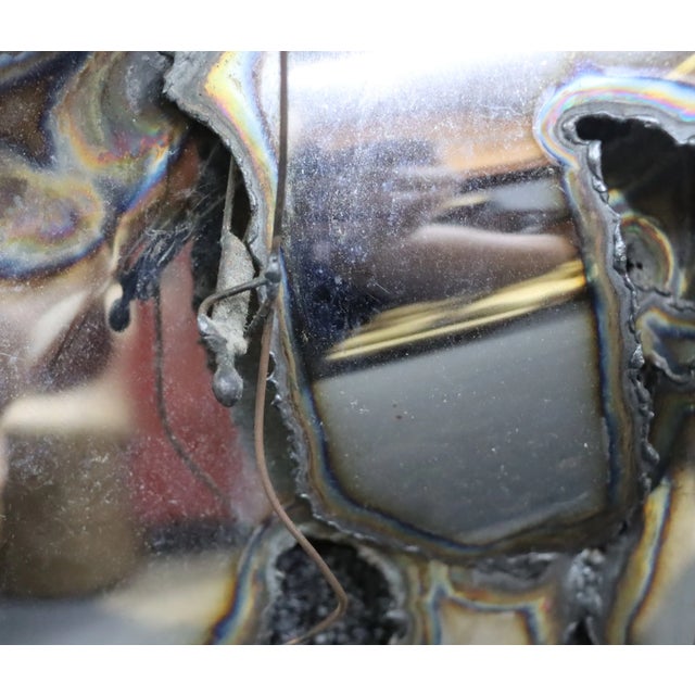 Rick Mid Century Modern Brutalist Metal Wall Art For Sale In Philadelphia - Image 6 of 8