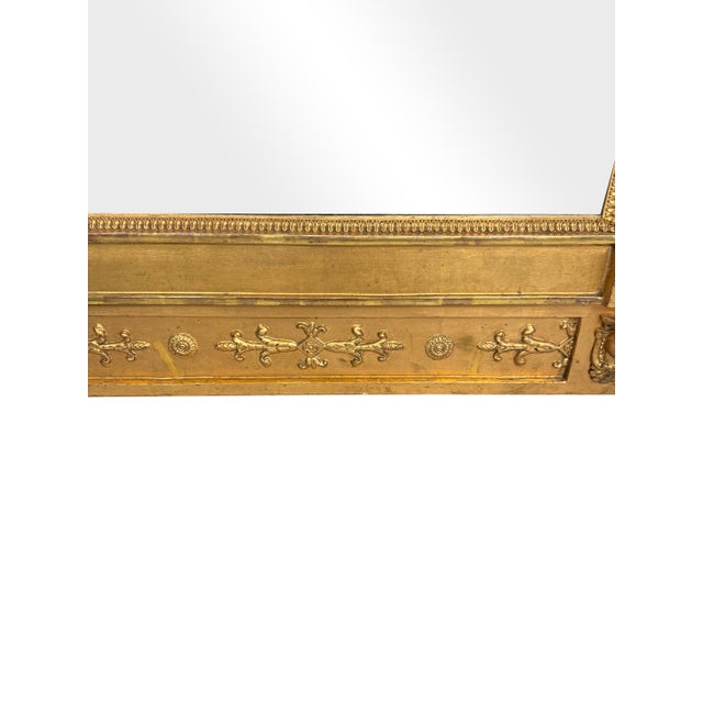 18th Century Swedish Neoclassical Gilt Pier Mirror For Sale - Image 9 of 12