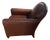Lee Industries English Traditional Leather Club Chair — Aniline Leather, Oxblood For Sale