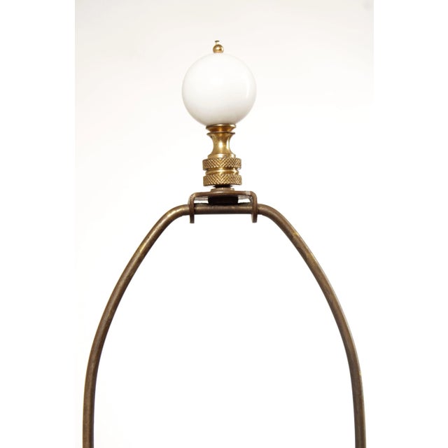 Early 20th Century Bristol Hand Painted Enameled Glass Vase Table Lamp For Sale In Philadelphia - Image 6 of 12