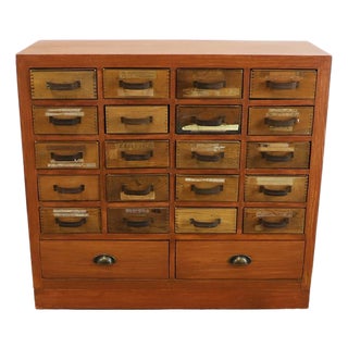 Vintage Industrial Multi-Drawer For Sale