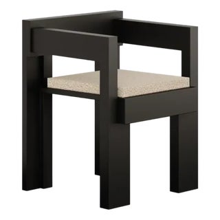 Parade Wood Dining Chair in Black by Marnois For Sale