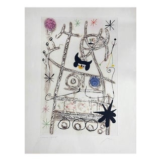 Joan Miró, Les Forestiers Bistre, Lithograph For Sale