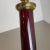Modernist Italian Red Catalina and Brass Tube Table Light, 1960s For Sale - Image 15 of 18