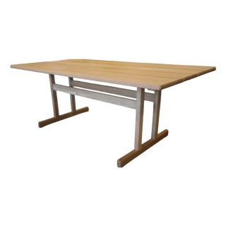 Dining Table in Oak with Two Leaves by Børge Mogensen for Snedkargaarden, 2008 For Sale