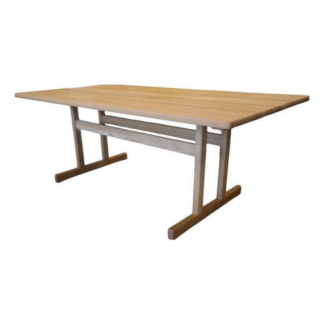 Dining Table in Oak with Two Leaves by Børge Mogensen for Snedkargaarden, 2008 For Sale