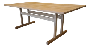 Dining Table in Oak with Two Leaves by Børge Mogensen for Snedkargaarden, 2008